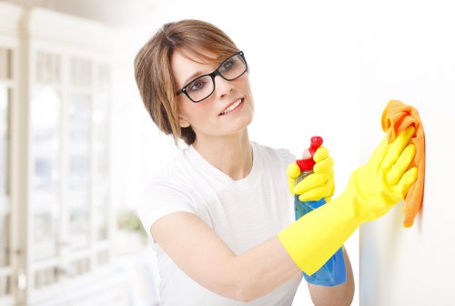 Local cleaner preparing a Harrow property for a deep clean