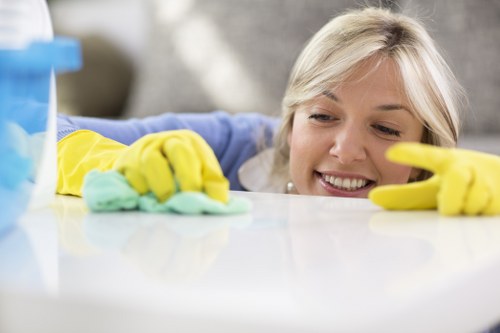 Professional after builders cleaning of windows and frames after renovation