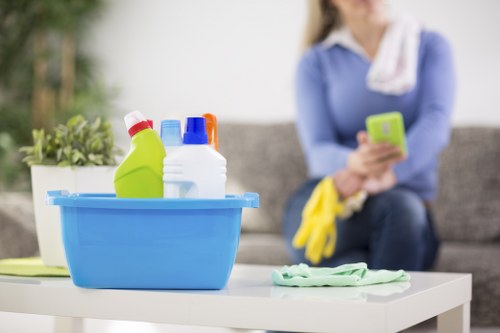 Kitchen and bathroom deep cleaning in Harrow property