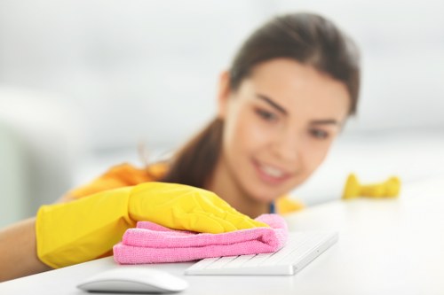 Deep cleaning of a kitchen in Harrow during a move out service