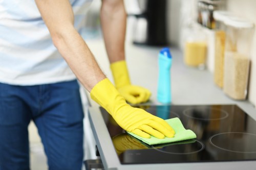 Local cleaners preparing a Harrow home for handover after moving out