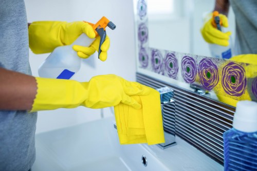 Thorough kitchen and bathroom cleaning for a Harrow Airbnb