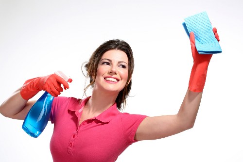 Local oven cleaner working in a Harrow property kitchen